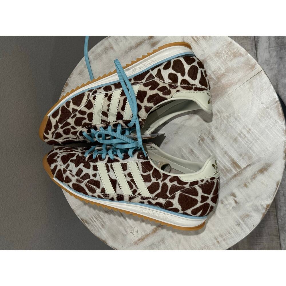 Adidas SL 72 OG Cow Print Crystal Linen Ivory Off White Size 10.5w 9.5m KH8967 - Picture 5 of 9